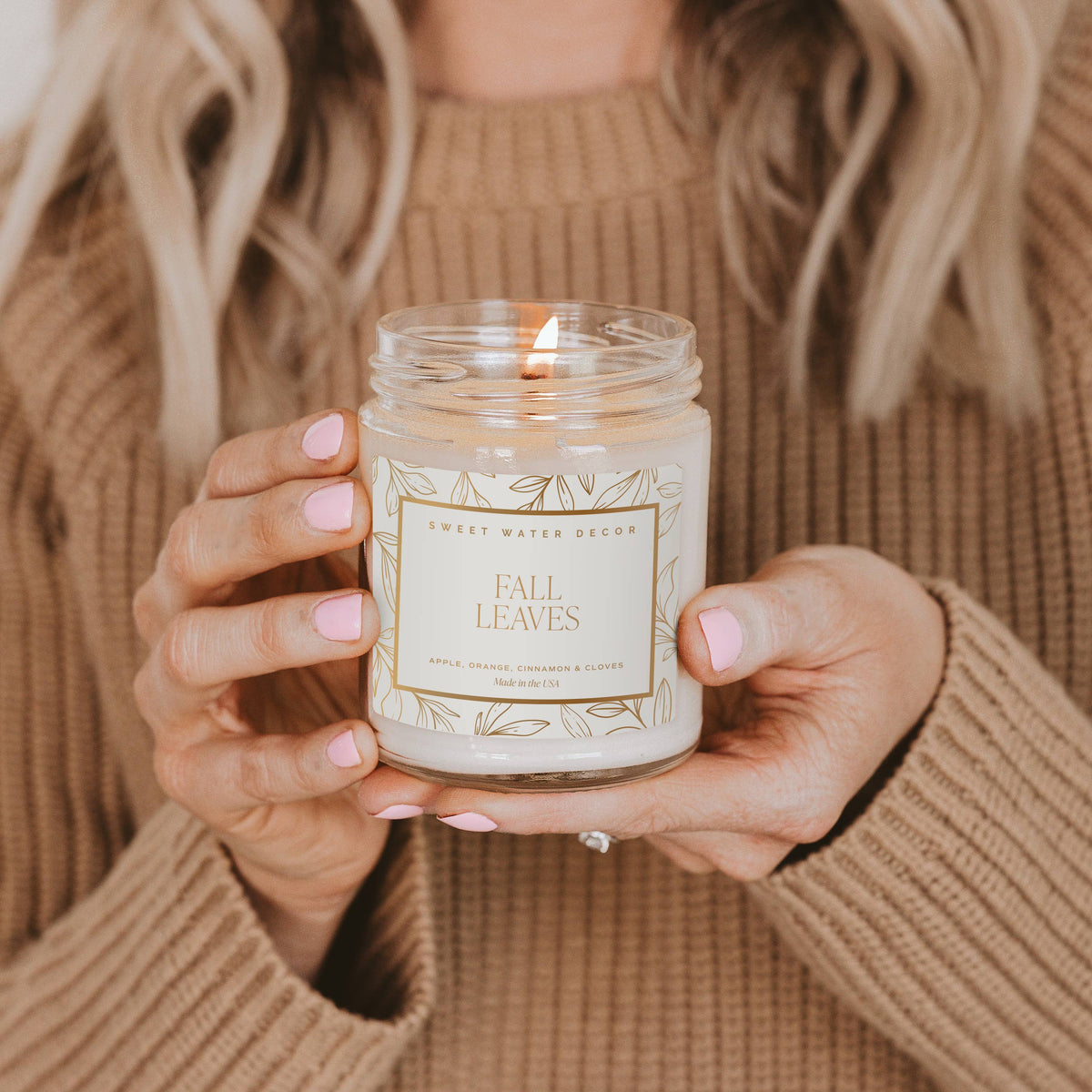 Fall Leaves 9 oz Soy Candle - Fall Decor and Gifts