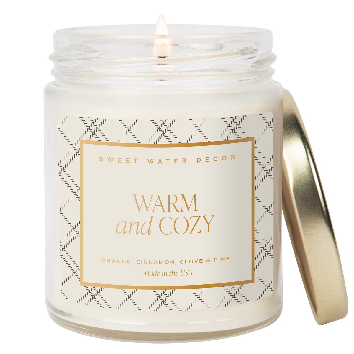 Warm and Cozy 9 oz Soy Candle - Fall Decor & Gifts