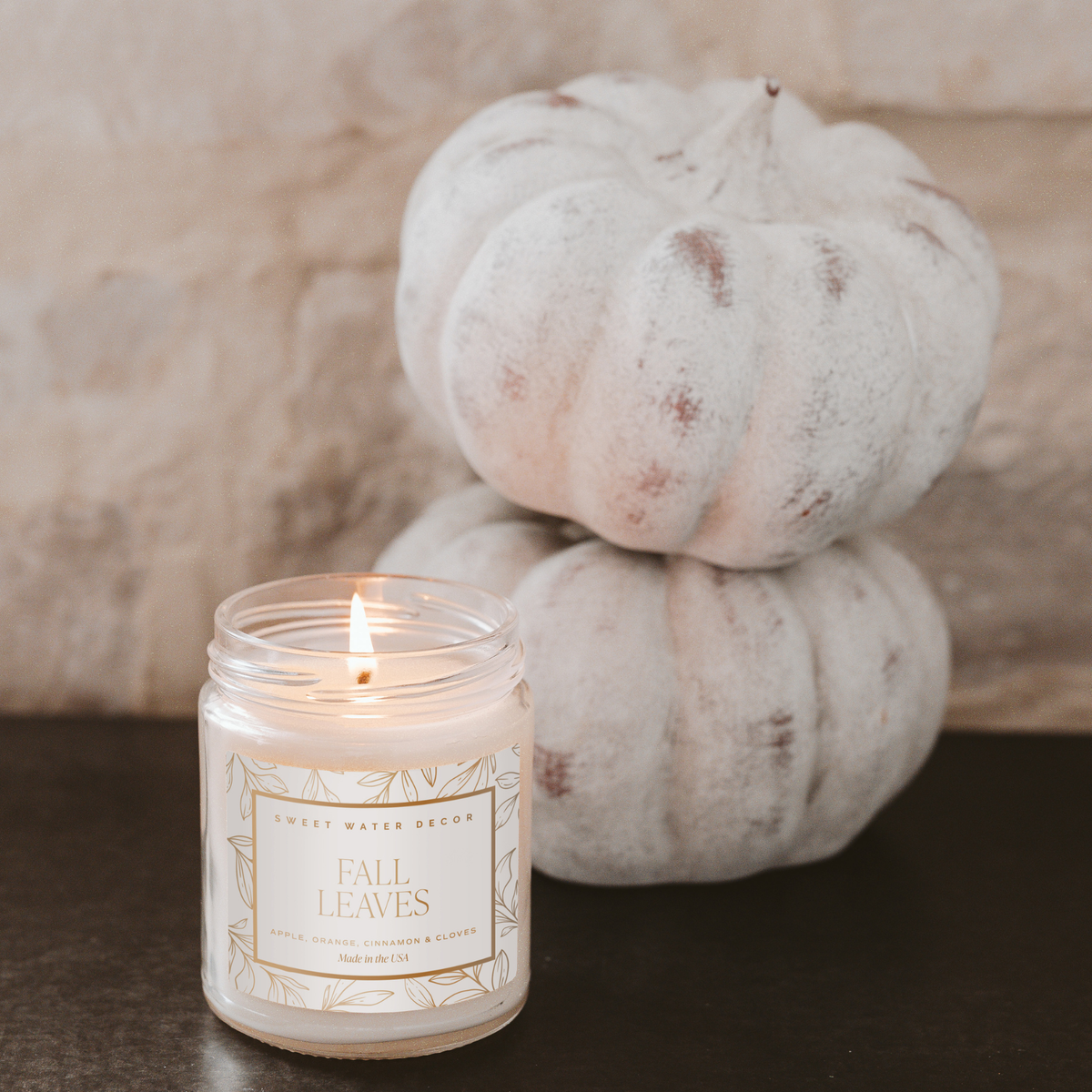 Fall Leaves 9 oz Soy Candle - Fall Decor and Gifts