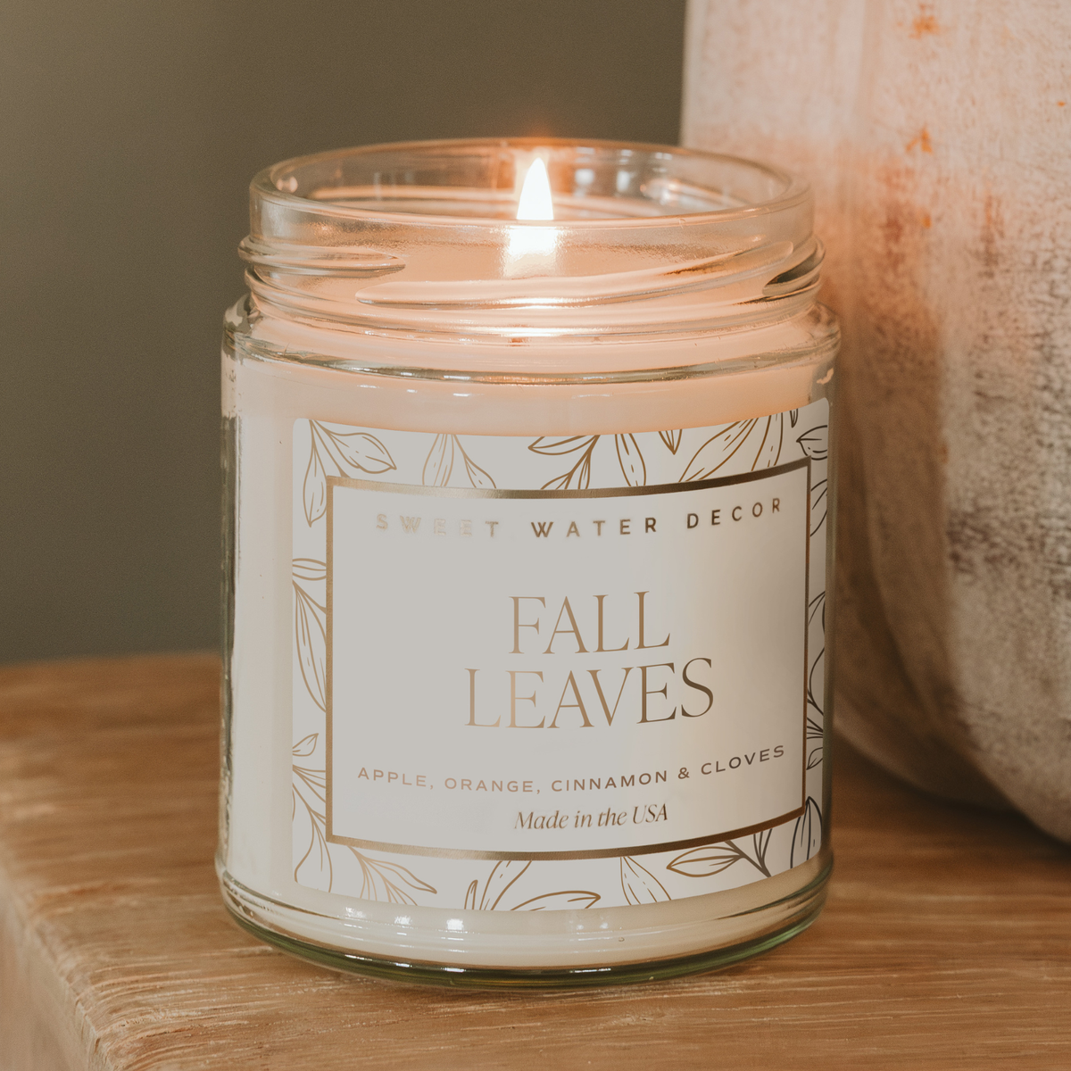 Fall Leaves 9 oz Soy Candle - Fall Decor and Gifts