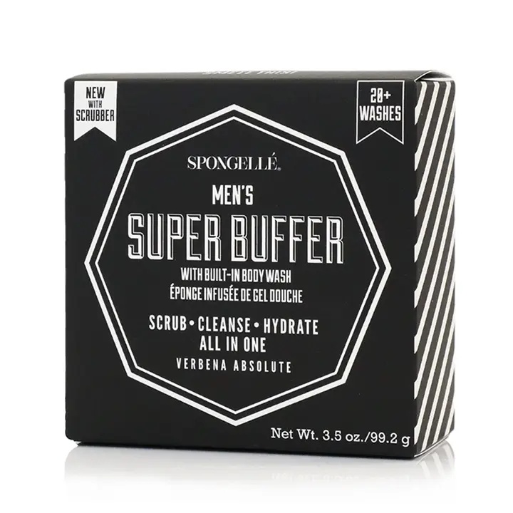 Spongelle Men's Super Buffer w/ Black Scrubber
