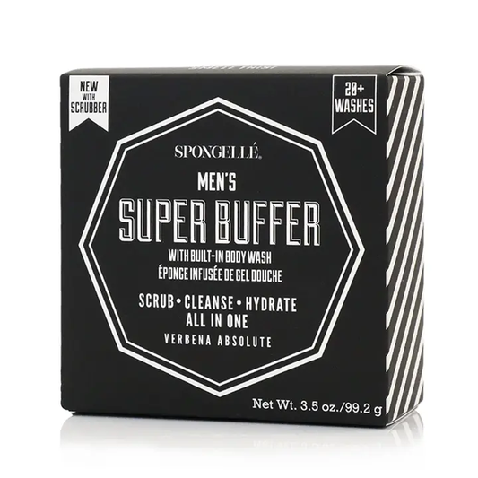 Spongelle Men's Super Buffer w/ Black Scrubber