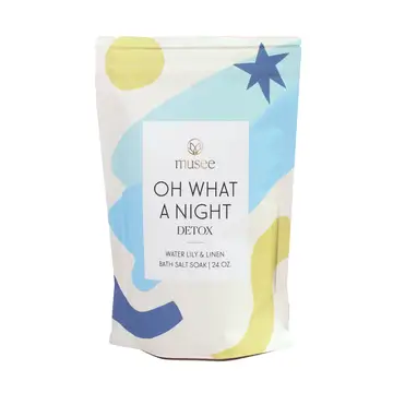 Oh What A Night Detox- Water Lily and Linen Bath Salt Soak