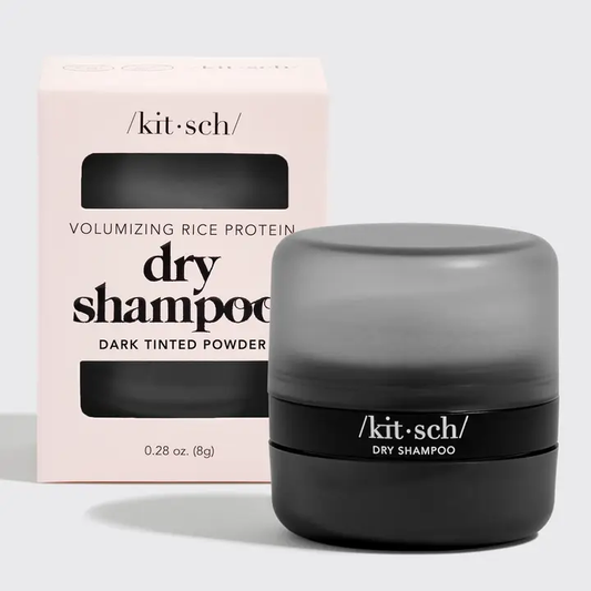 /kit.sch/ Volumizing Rice Protein Dry Shampoo - Dark Tinted Powder