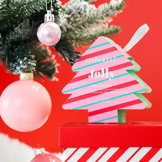Spongelle - Jolly - Mulberry - Holiday Tree Body Buffer